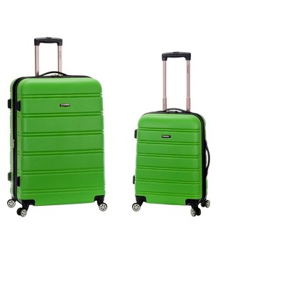 green spinner luggage