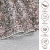 Acekool 8x10 Vintage Medallion Area Rug, Machine Washable Distressed Blue/Brown Non-Slip Stain Resistant Carpet for Living Room, Bedroom - 3 of 4