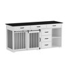 Famapy Dog Crate with Multi - Storage: Stylish Pet Home & Organizer for Living Spaces - 3 of 4