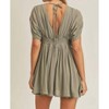 Women's Vera Drop Shoulders & Flare Short Romper - MABLE - 2 of 3