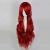 Unique Bargains Women's Halloween Curly Wigs 31" Red with Wig Cap - 2 of 4