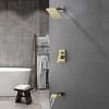 CLIHOME Single Handle 1 Spray Tub and Shower Faucet with 8 Inch Square Fixed Shower Valve Included - 4 of 4