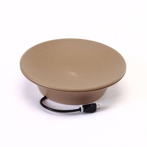 Birds Choice 3" Deck or Pole Mountable Heated Bird Bath Bowl Beige: Weather-Resistant, 5lb Capacity, 24" Stand Height - 1 of 4