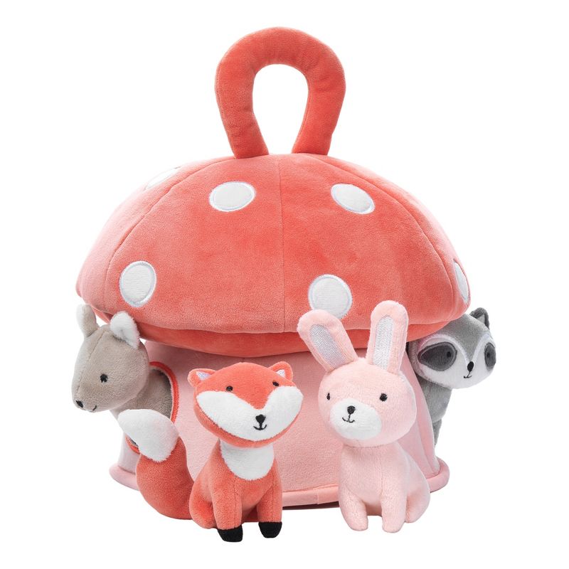 Lambs & Ivy Interactive Plush Mushroom House with Stuffed Animal Toys, 4 of 6