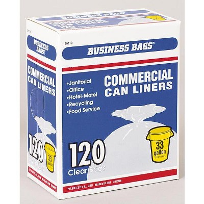 Berry Plastics 618632 Commercial Trash Can Liners, 33 Gallon