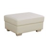 DOMETOUR 36.3" White Genuine Cow Leather Ottoman for Living Room - 3 of 4