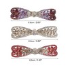Unique Bargains Women's Sparkly Rhinestones Hair Clips 3 Pcs - 4 of 4