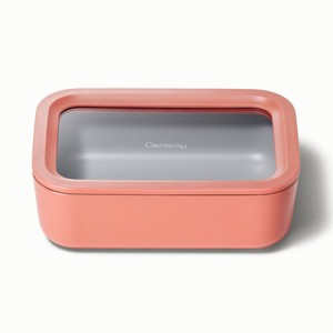 Caraway Home Medium Ceramic Coated Glass Food Storage Container - 1 of 4