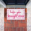 Stupell Industries Work & Wine Pink Printed Outdoor Door Floor Mat, design by Lil' Rue - 4 of 4