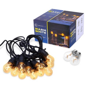 BrightLux 12ct LED 24ft Spiral S14 String Lights: ETL Listed, 2200K, Linkable up to 600' - 1 of 4