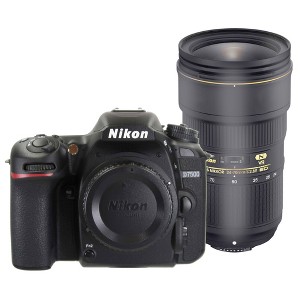 Nikon D7500 DX-format Digital SLR Camera with Nikon AF-S Nikkor 24-70mm f/2.8E Ed VR Lens (Black) - 1 of 4