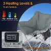 LakeForest"Portable Heated Camping Chair for Adults, Adjustable Heat Levels, Backrest Cushion, 264LBS"Grey - 4 of 4