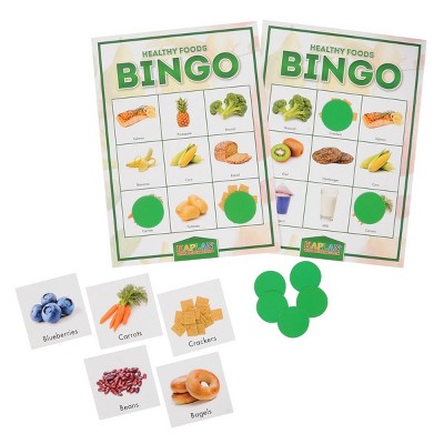 Kaplan Early Learning Healthy Foods & Nutrition Recognition Bingo Game