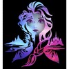 Girl's Frozen 2 Ombre Elsa Portrait Crop T-Shirt - 2 of 3