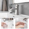 Kumasinova Single Handle Bathroom Faucet 1 Hole,Waterfall Deck Mount Bathroom Faucets with Pop-Up Drain,Bathroom Sink Faucet for Bathroom Sink - 4 of 4