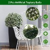Flower Topiary Ball Decorative Balls 2PCS, Artificial Topiary Balls, for Outdoor Patio Garden and Indoor, Wedding Decoration - 2 of 4