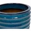 SpassWay 17" Dia Outdoor Indoor Ceramic Planter Pot Decorative Planter with Drainage Hole Patio Flower Pot - 2 of 4