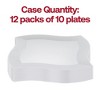 Smarty Had A Party 7" White Wave Plastic Appetizer Plates - 120 pcs - 4 of 4