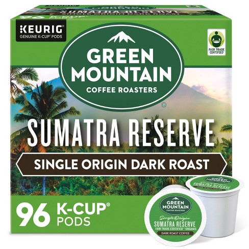 Green Mountain Coffee Roasters Sumatra Reserve Dark Roast Keurig K-Cup  Coffee Pods - 96ct