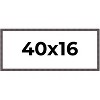 PosterPalooza | Panoramic Slim Profile Brown Picture Frame - UV Acrylic, Foam Board Backing, Hanging Hardware - 2 of 4