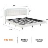Floating Bed Frame with Smart RGB LED Headboard,Modern Upholstered Platform, Adjustable Height,No Box Spring Needed - 2 of 4