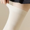 Anna-Kaci Soft Stretch Over-the-Knee Socks with Ribbed Texture, Smooth Seam Finish, Flexible Comfort Cuff and Lightweight Everyday Knit Design - 3 of 3