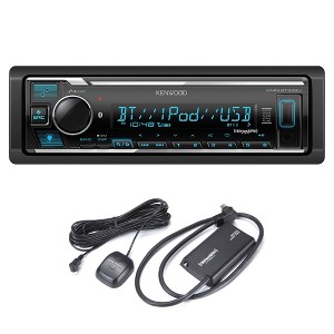 Kenwood Kmm bt332u Bluetooth Usb Single Din Media Receiver no Cd With Alexa With A Sirius Xm Sxv300v1 Connect Vehicle Tuner Kit For Satellite Radio Target