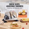 VEVOR Manual Bread Slicer, 0-6" Adjustable Thickness Cheeser Butter Cutting, Micro-Serrated Stainless Steel Blade, Aluminum Alloy Cheese Slicer - 3 of 4