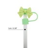 Unique Bargains Bow Straw Cover Cap 4 Pcs - 2 of 4