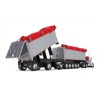 Kenworth W900L Day Cab and East Michigan Series 31' and 20' End Dump Viper Red & Silver 1/64 Diecast Model by DCP/First Gear - 2 of 3
