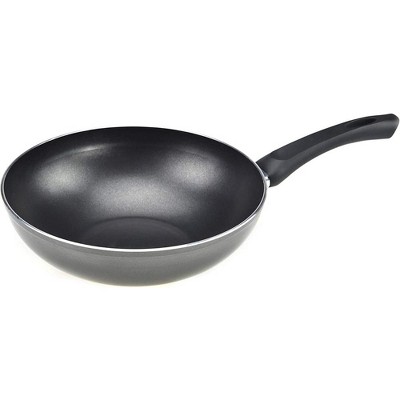 Goodful 12.5 Cast Aluminum, Ceramic Wok Stir-fry Pan With Side Handle And  Long Handle (no Lid) Charcoal : Target