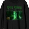 Lord Of The Rings The Dead Do Not Suffer The Living To Pass, The King Of The Dead Screenshot, Logo on Black Adult Crew Neck - 2 of 3
