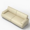 Gaoyangjiaju 86.4 Inch Leather Sofa with Solid Wood Frame - 4 of 4