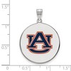 Black Bow Jewelry Sterling Silver Auburn Tigers NCAA Extra Large Pendant - 2 of 3
