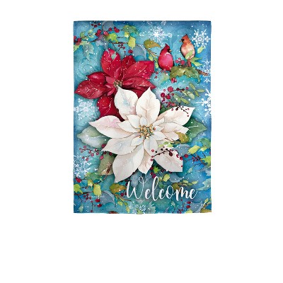 Evergreen Winter Melody Garden Glisten Flag