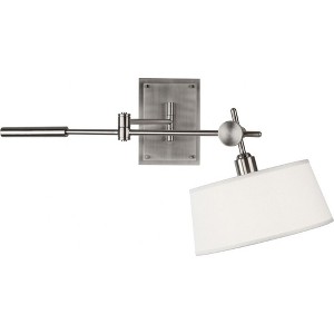 Robert Abbey Lighting Rico Espinet Miles - Light Swing Arm Lamp in  Brushed Nickel - 1 of 2