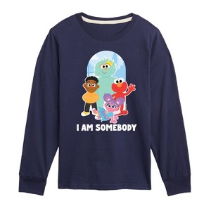 Boys' - Sesame Street - I Am Somebody Long Sleeve Graphic T-Shirt - 1 of 3