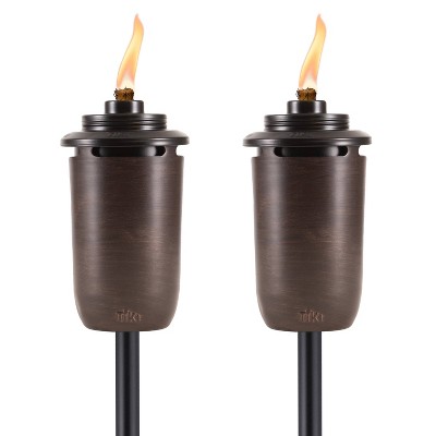 TIKI 65&#34; 2pk Honey Ombre Metal Outdoor Torch Bronze_1