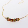 Anna-Kaci Women's Rainbow Zirconia Circle Necklace - 3 of 4