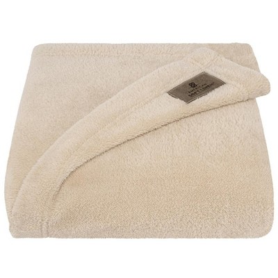 Taupe Oversized Plush Fleece Throw Blanket