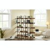 Grungis 5 Tier Decorative Bookshelf with Black Metal Frame,Storage Shelves for Living Room,Bedroom - 2 of 4