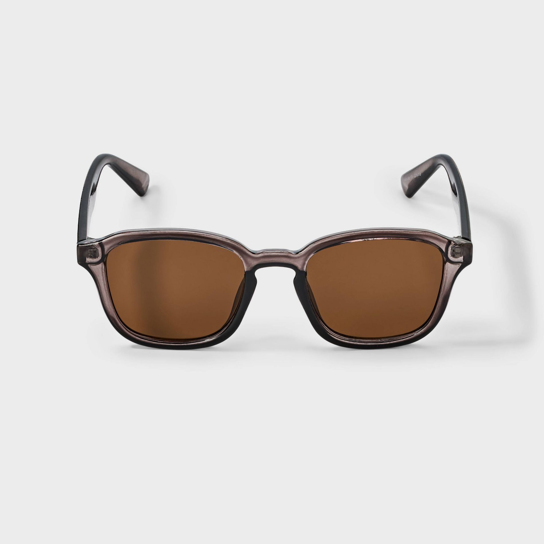 Men's Angular Round Sunglasses - Goodfellow & Co™ Brown