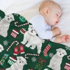 DSANE Maltese Dog Christmas Christmas Throw Blanket Soft Fleece Christmas Blanket Cozy Flannel Throw for Couch Bed - 4 of 4