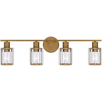 Quoizel Lighting Isla 4 - Light Vanity in  Weathered Brass