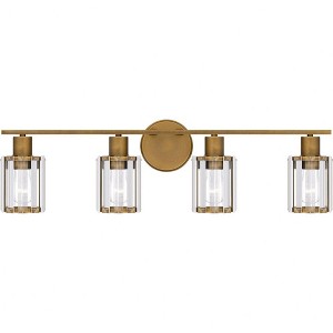 Quoizel Lighting Isla 4 - Light Vanity in  Weathered Brass - 1 of 4