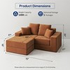 GYIIYUO 75" Modular Sectional Sofa, L-Shape Cloud Boneless Couch, Upholstered Couches for Living Room Bedroom, No Assembly Require - 3 of 4