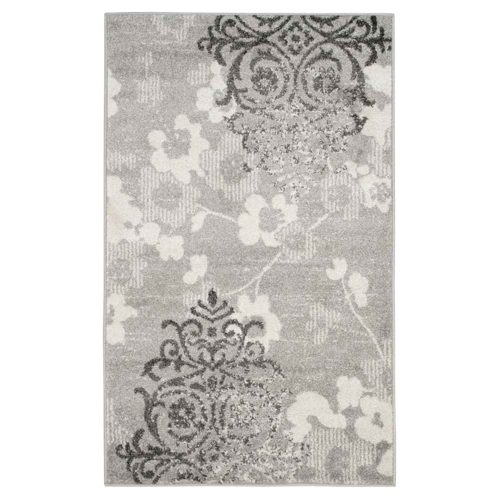 Norwel Accent Rug - Silver/Ivory (3'x5') - Safavieh