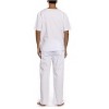 Tropi Unisex Scrub Sets Medical Scrubs Mens Scrubs (White New, Small) - 2 of 2
