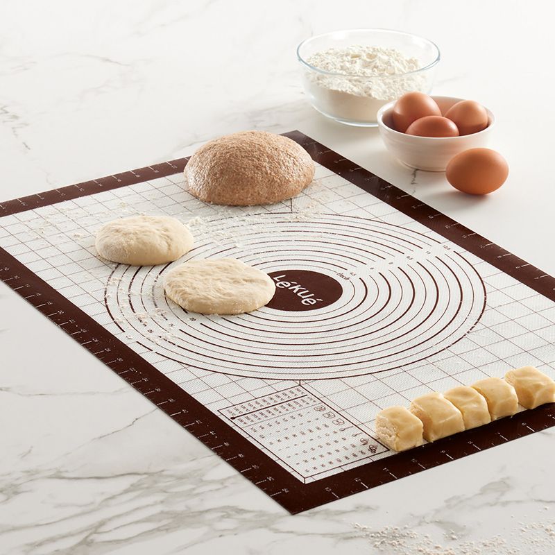 Lekue Non-Stick Silicone Pastry Mat with Measurement Markings, 24 x 16 Inches, Black, 4 of 6