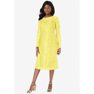 Jessica London Stretch Lace Shift Dress - 1 of 4